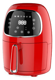 Frigideira vermelha compacta do ar do poder, frigideira do ar de 2 litros mini para o uso home