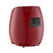 Lubrifique a frigideira vermelha livre 1500w 4.6L do ar de Digitas com o CE ROHS da proteção do superaquecimento certificado